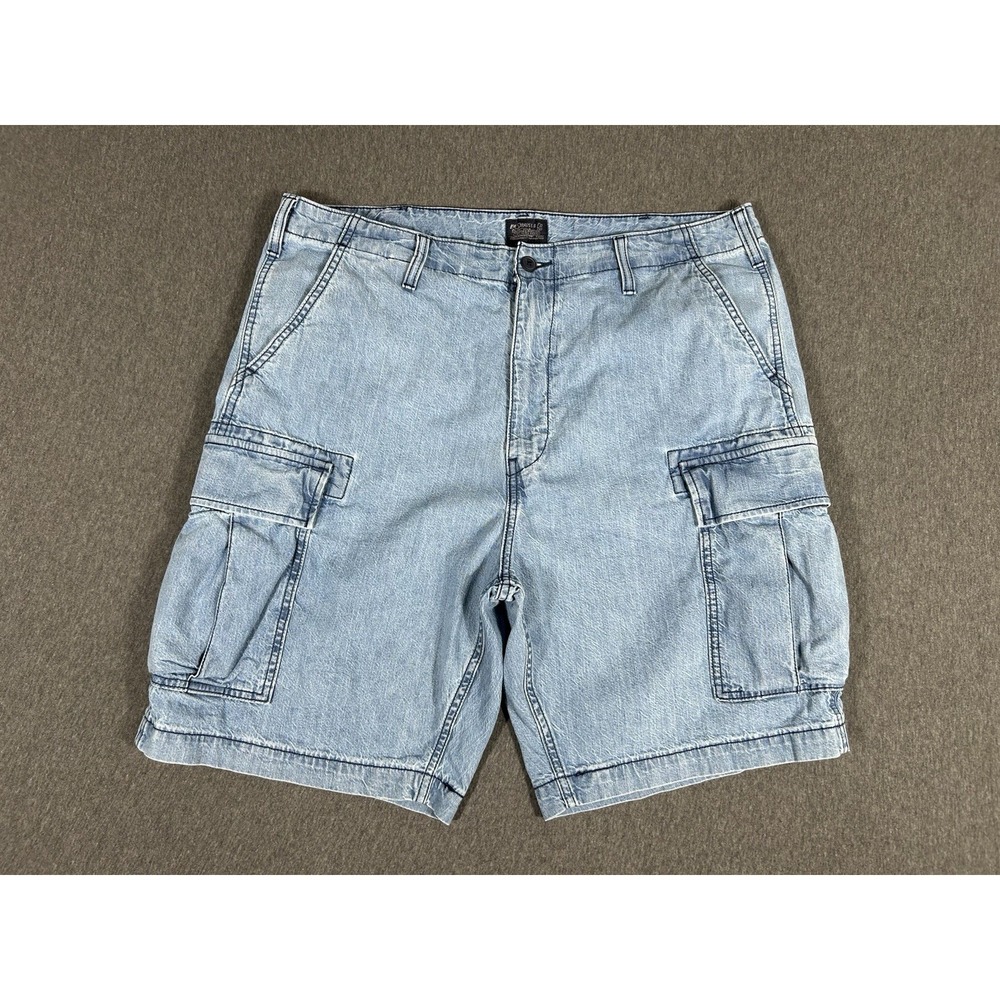 Levi's Denim Cargo Shorts Men's Light Wash Blue Jean Cargo Shorts 40x10